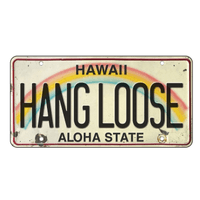 Placa-Carro-Hawaii-Hang-Loose