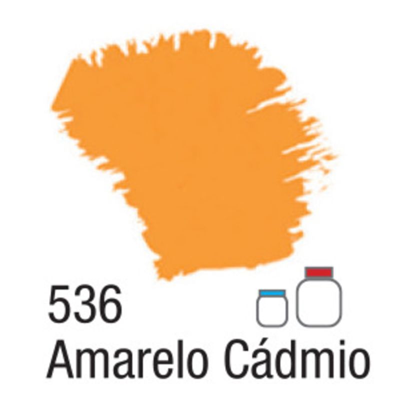 Tinta Acrílica Fosca Nature Colors Cores Claras 60ml Acrilex AMARELO CÁDMIO