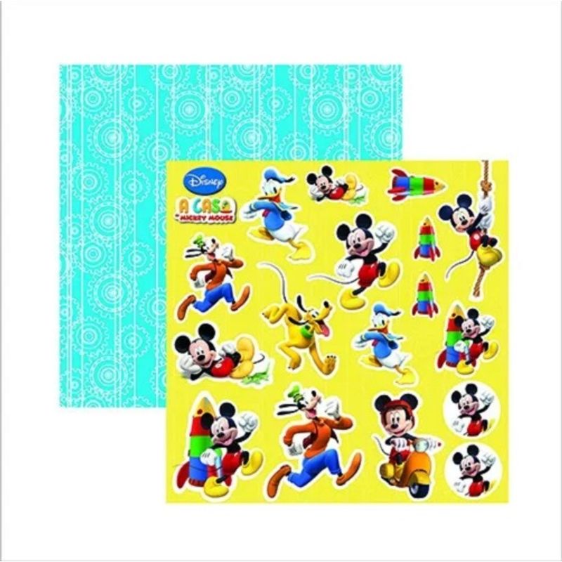 Papel Scrap Festa Disney A Casa Do Mickey 2 Recortes Sdfd104 - Toke E Crie