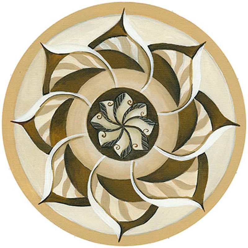 Stencil Para Pintura Simples Sta-088 Mandala 14x14cm Litoarte