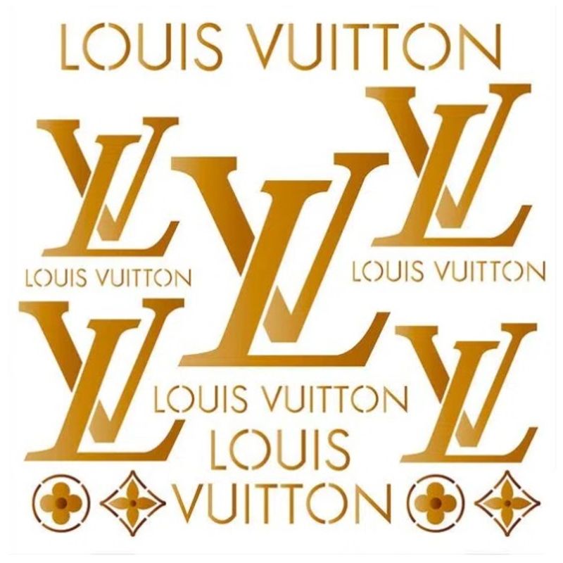 Stencil Pintura Marcas Grifes Louis Vuitton Stxx-175 20x20cm Litoarte