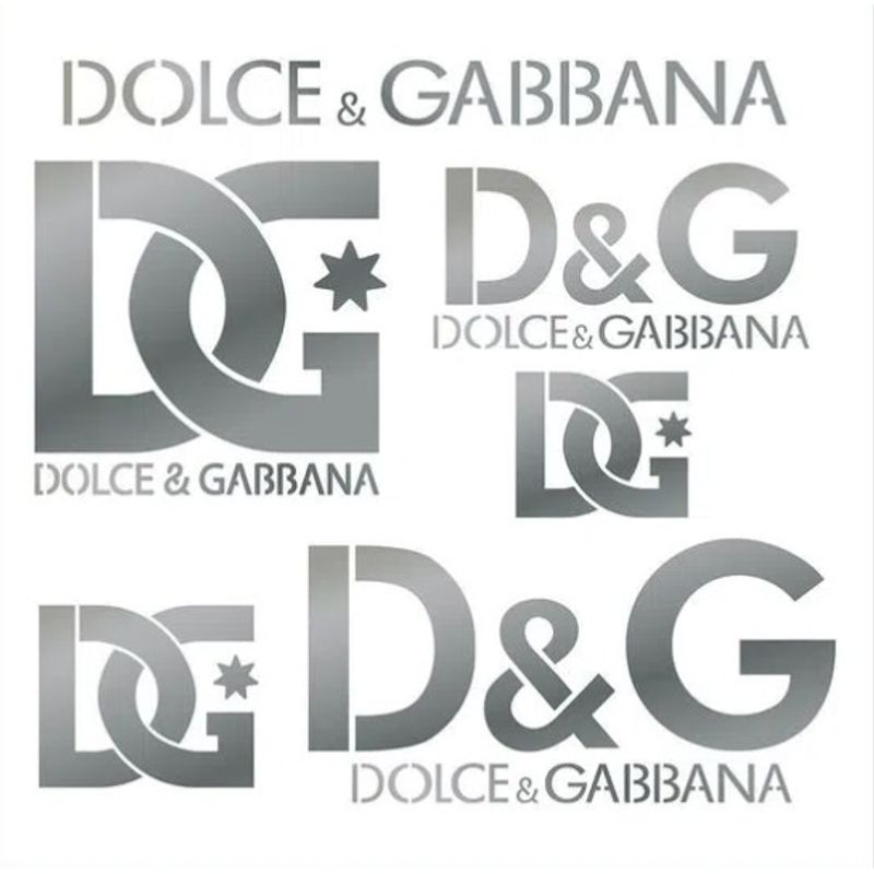 Stencil Pintura Marcas Grifes Dolce & Gabbana Stxx-173 20x20cm Litoarte
