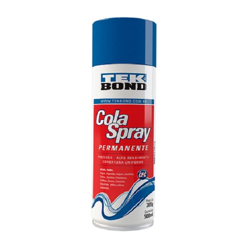 Cola Spray Permanente 305g / 500ml Artesanato Tek Bond