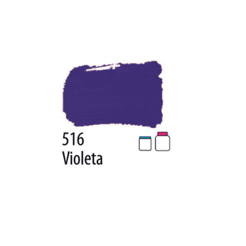 Tinta Pva Fosca para Artesanato 500ml - Acrilex 516 - VIOLETA