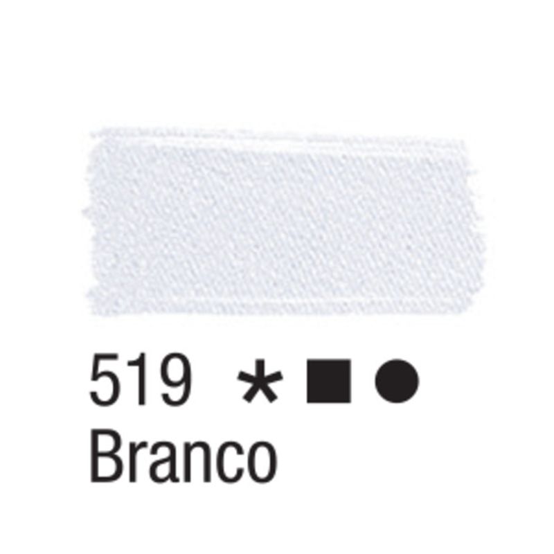 Tinta Tecido Fosca 37ml Tons Clarinhos - Acrilex 519 - BRANCO