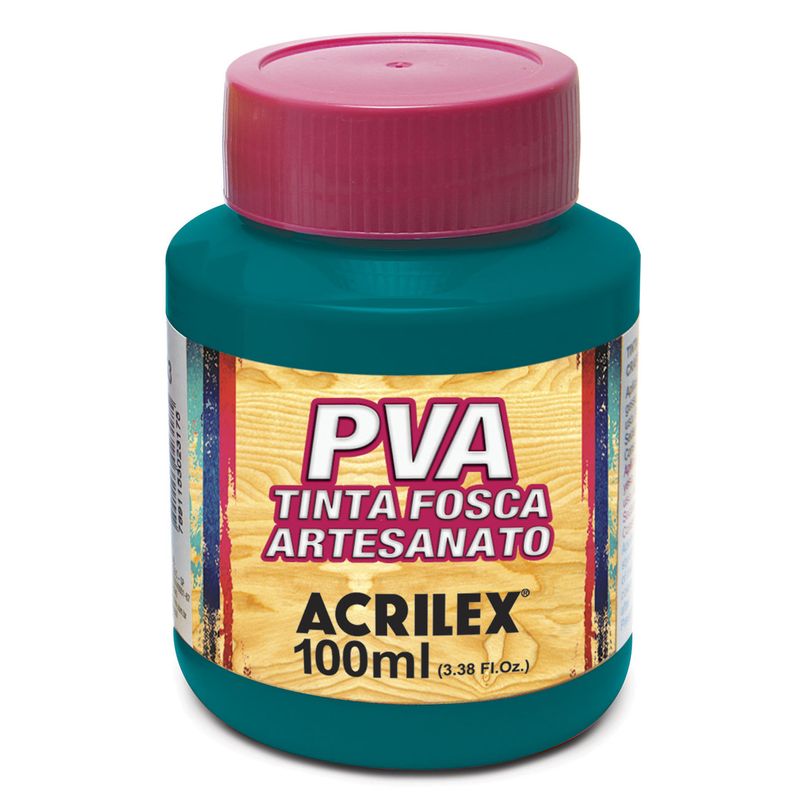 Tinta Pva Fosca Cores Claras para Artesanato 100ml - Acrilex 511 - VERDE BANDEIRA