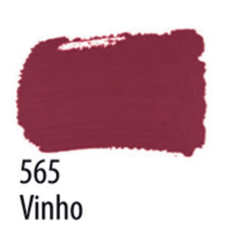 Tinta Pva Fosca Cores Escuras para Artesanato 37ml - Acrilex 565 - VINHO