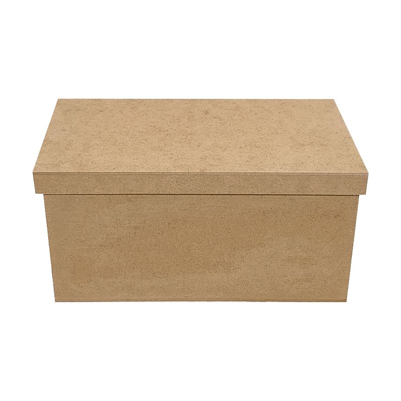 Caixa Retangular Tampa Sapato M 26x13x13 Mdf Madeira