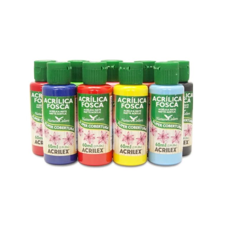 Tinta Acrílica Fosca Nature Colors Cores Escuras 60ml Acrilex AZUL TURQUESA