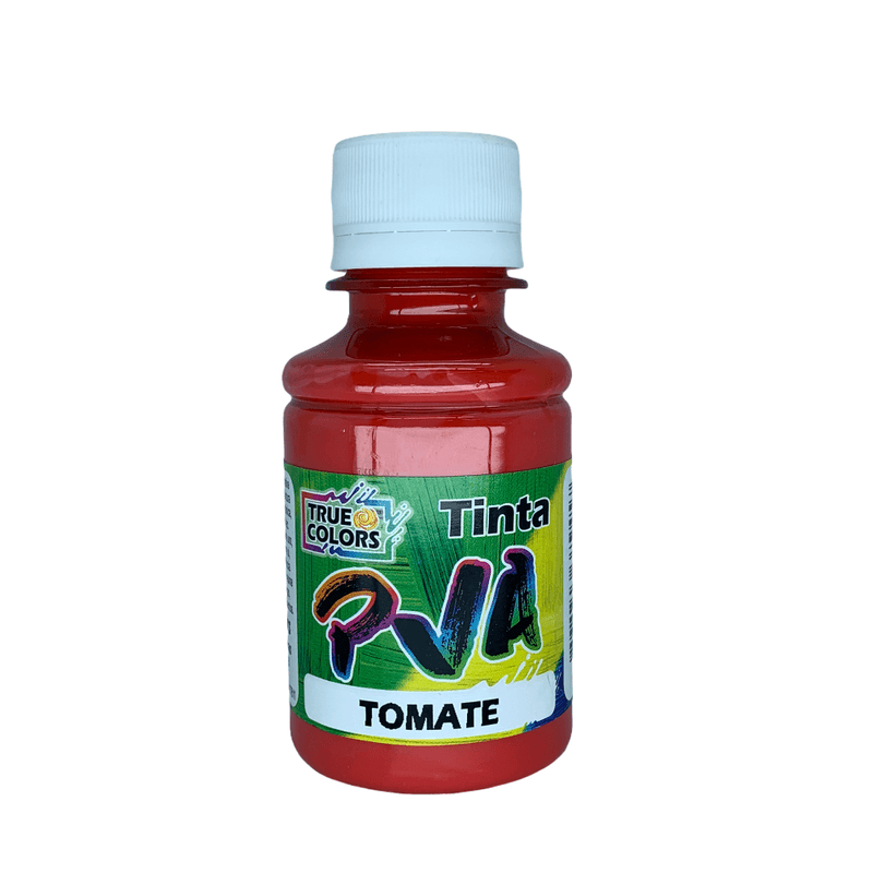 Tinta Pva Fosco Cores Escuras 100ml True Colors TOMATE