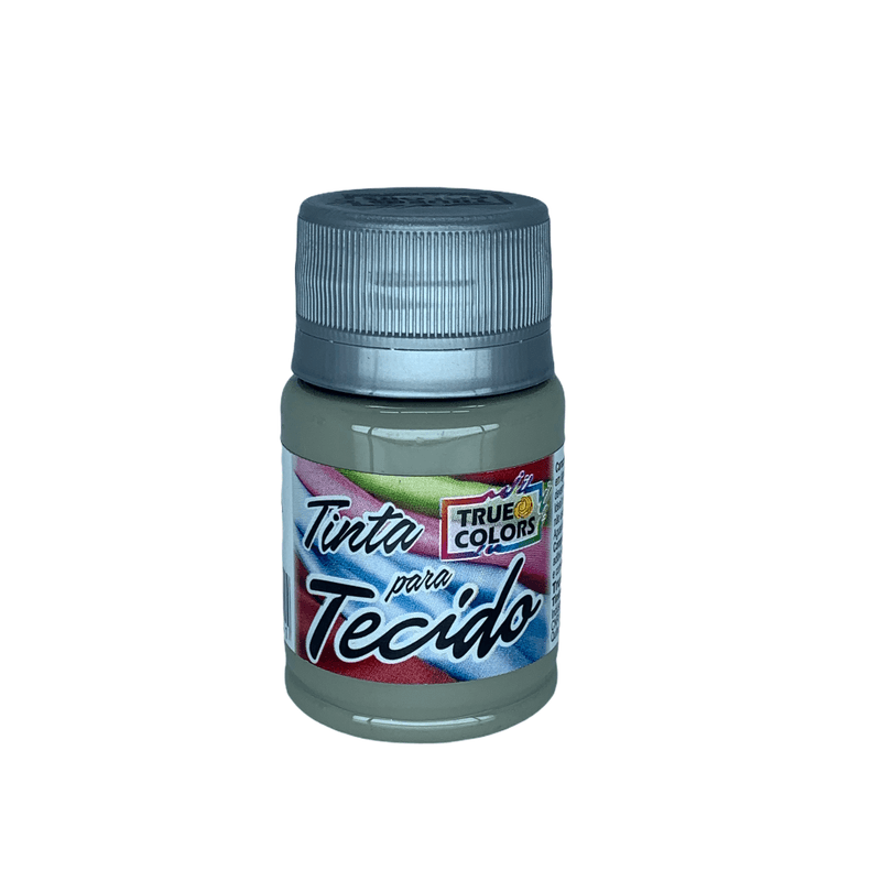 Tinta Para Tecido Tons Escuros 37ml True Colors CINZA NEBLINA