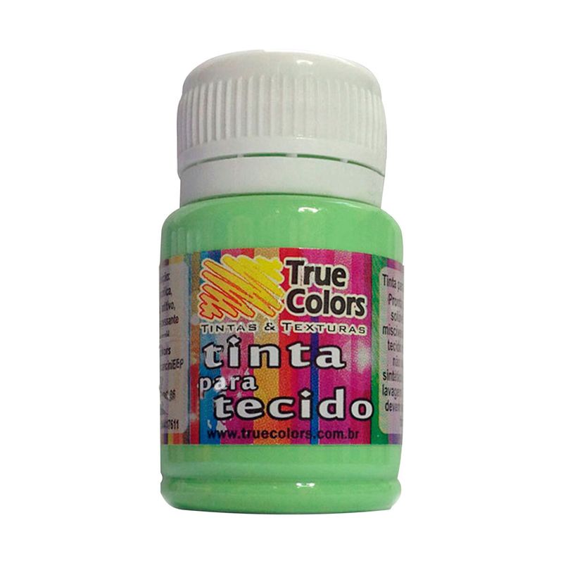 Tinta Para Tecido Tons Claros 37ml True Colors CLOROFILA