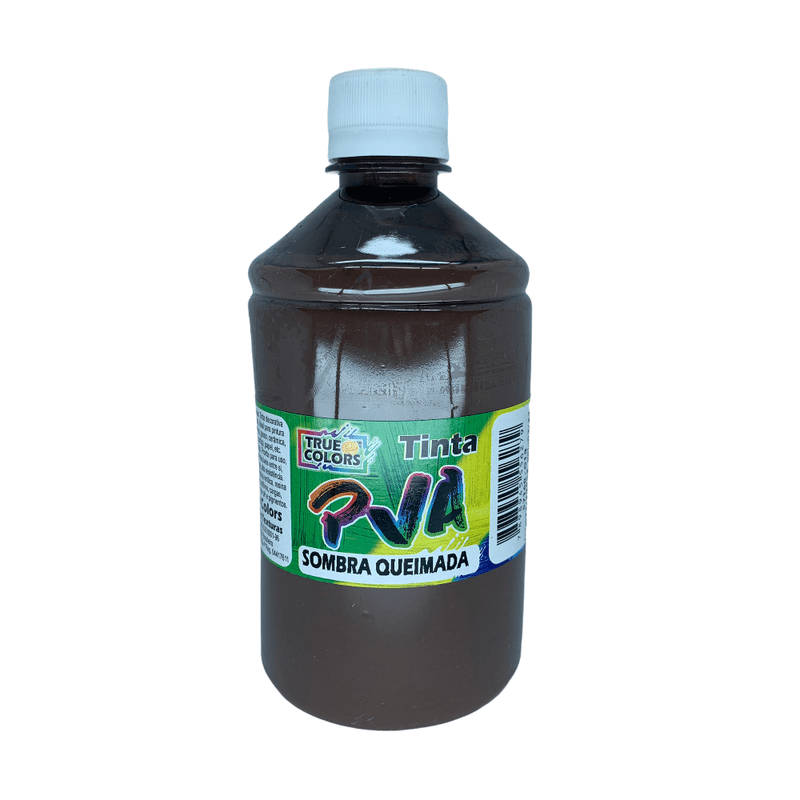 Tinta Pva para Artesanato Fosca 500ml True Colors SOMBRA QUEIMADA