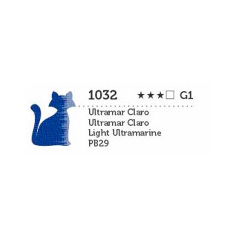 Tinta Óleo Premium G1 Transparente 20ml Gato Preto ULTRAMAR CLARO