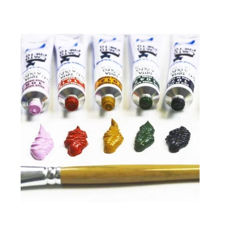 Tinta Óleo Premium G1 Transparente 20ml Gato Preto VERDE VESSIE