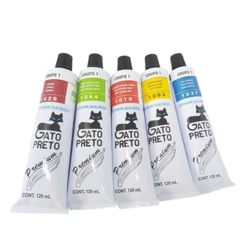 Tinta Óleo Premium G1 Semi Transparente 20ml Gato Preto SÉPIA