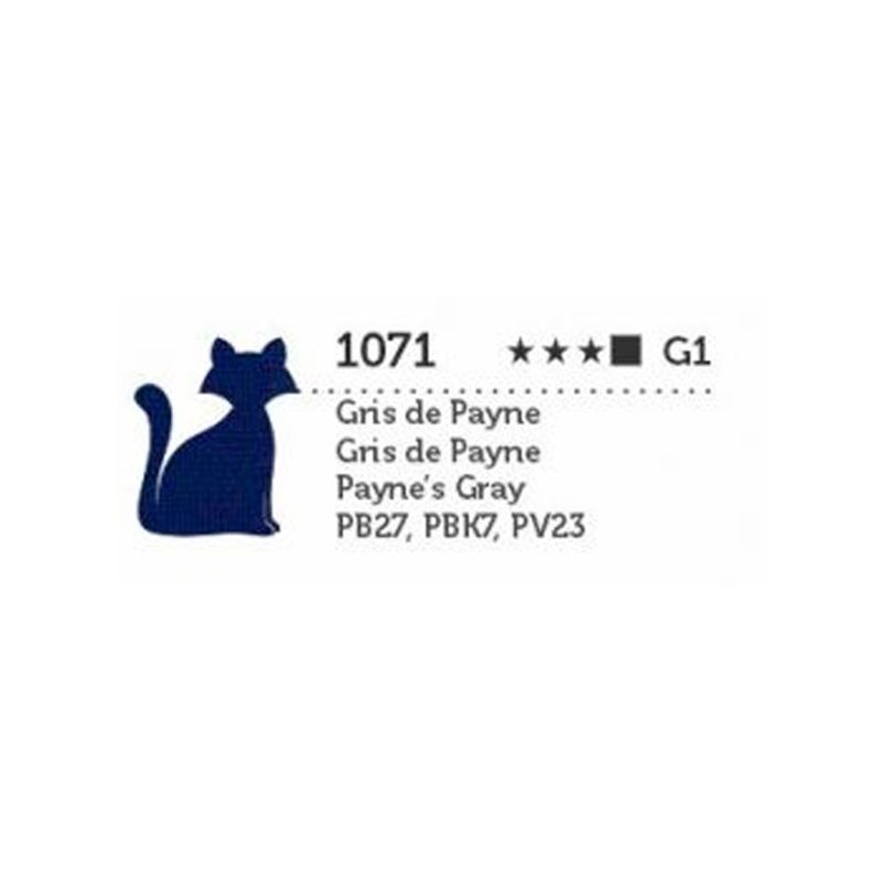 Tinta Óleo Premium G1 Opaco 20ml Gato Preto GRIS DE PAYNE