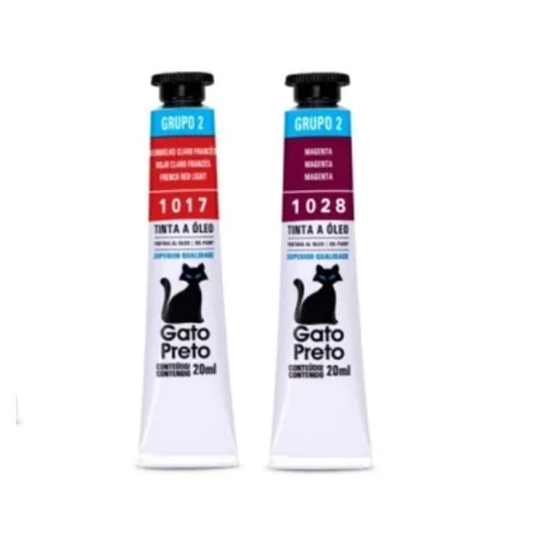 Tinta Óleo Premium G2 Opaco 20ml Gato Preto ALARANJADO CÁDMIO