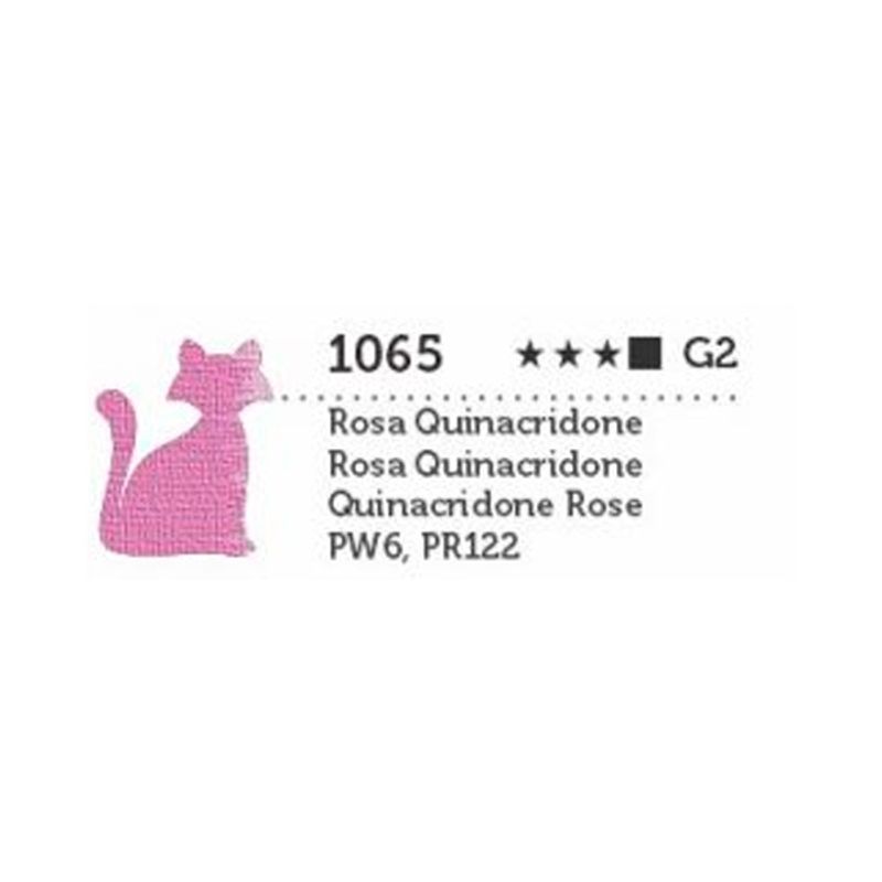 Tinta Óleo Premium G2 Opaco 20ml Gato Preto ROSA QUINACRIDONE