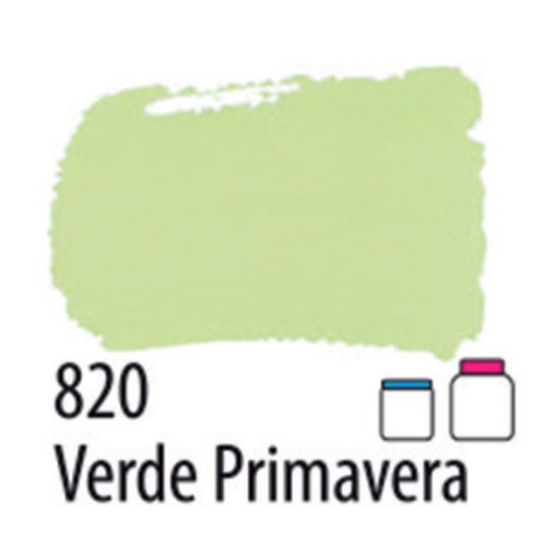 Tinta Pva Fosca Cores Claras para Artesanato 37ml - Acrilex 820PVA - VERDE PRIMAVERA