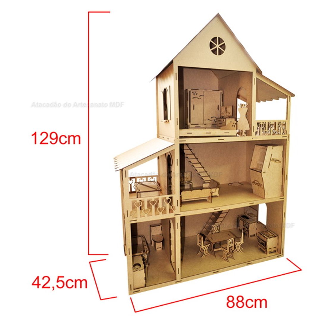 Muebles Casitas Para Muñecas En Mdf Casa De Muñecas Mdf Casa De