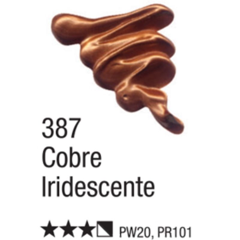 Tinta Óleo Oil Colors Classic Cores Metálica 20ml Acrilex COBRE IRIDESCENTE