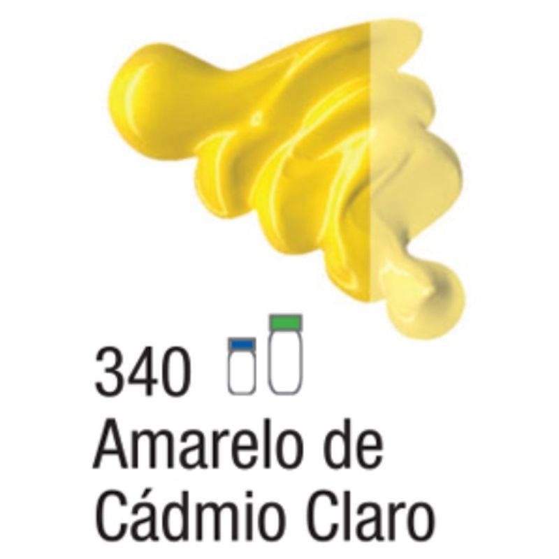 Tinta Óleo Oil Colors Classic Cores Claras 20ml Acrilex AMARELO CÁDMIO CLARO