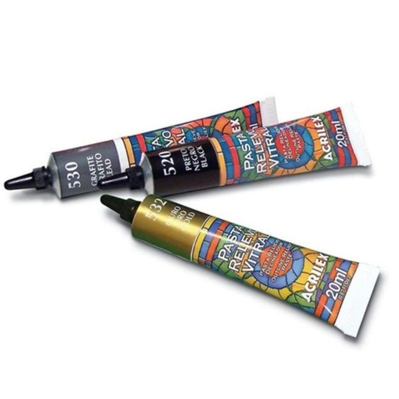 Pasta Relevo Vitral 20ml Acrilex COBRE
