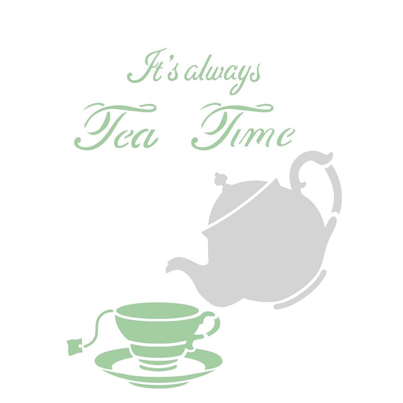 Stencil Pintura Tea Time 2289 20x25 Opa