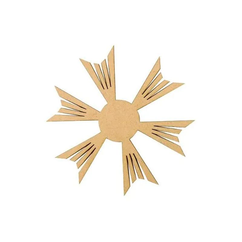 Aplique Resplendor 6cm Mdf Madeira Laser