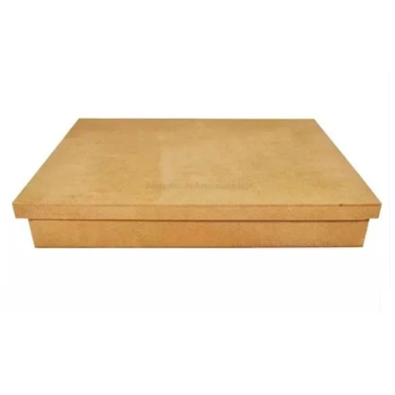 Caixa Retangular Tampa Sapato 15x11x5 Mdf Madeira