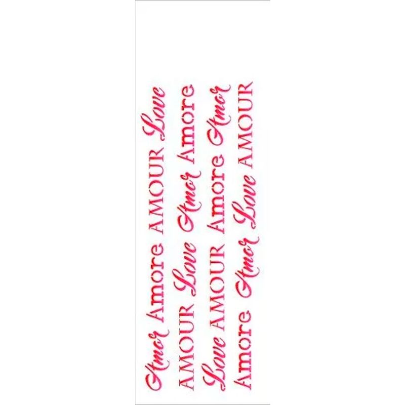 Stencil Simples Estamparia Amor 1998 10x30 Opa