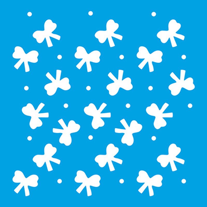 Stencil Especial Pintura Lacinhos 10x10 Stx-356 - Litoarte