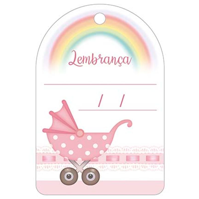 Aplique Decoupage Lembrança Menina Apm8-1012 em Papel e Mdf 8cm Litoarte