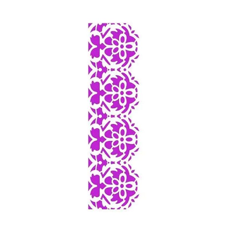 Stencil Simples Arabesco Ornamento Ii 2219 10x30 Opa