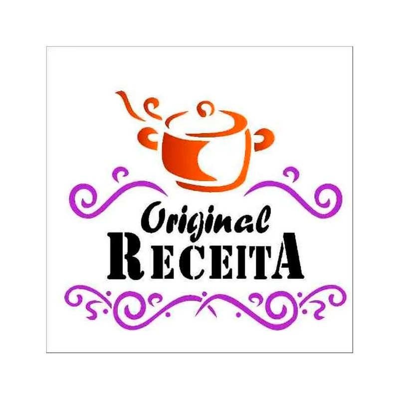 Stencil Simples Receita Opa998 14x14