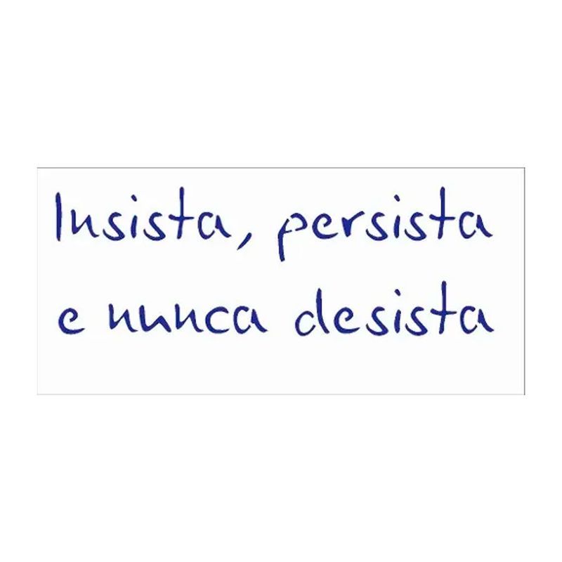 Stencil Simples Frase Insistir Opa2324 7x15