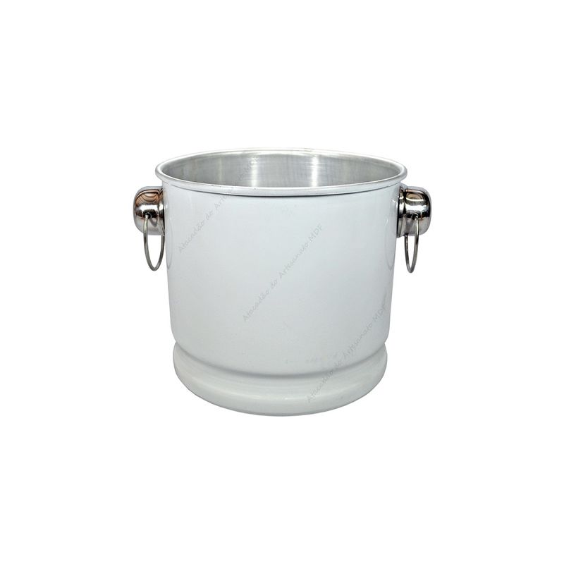 Super Balde de Gelo Master Varias Cores 23x25,5 Alumínio BRANCO