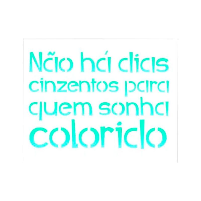 Stencil Simples Frase Incentivo Opa2185 20x25
