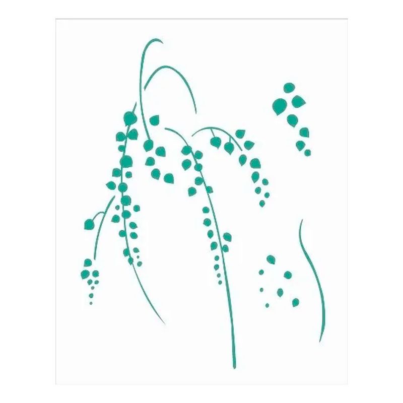 Stencil Simples Suculenta I Opa2513 20x25