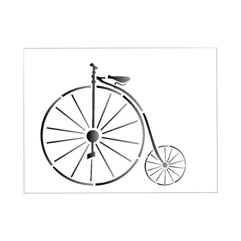 Stencil Simples Bicicleta Opa1312 15x20
