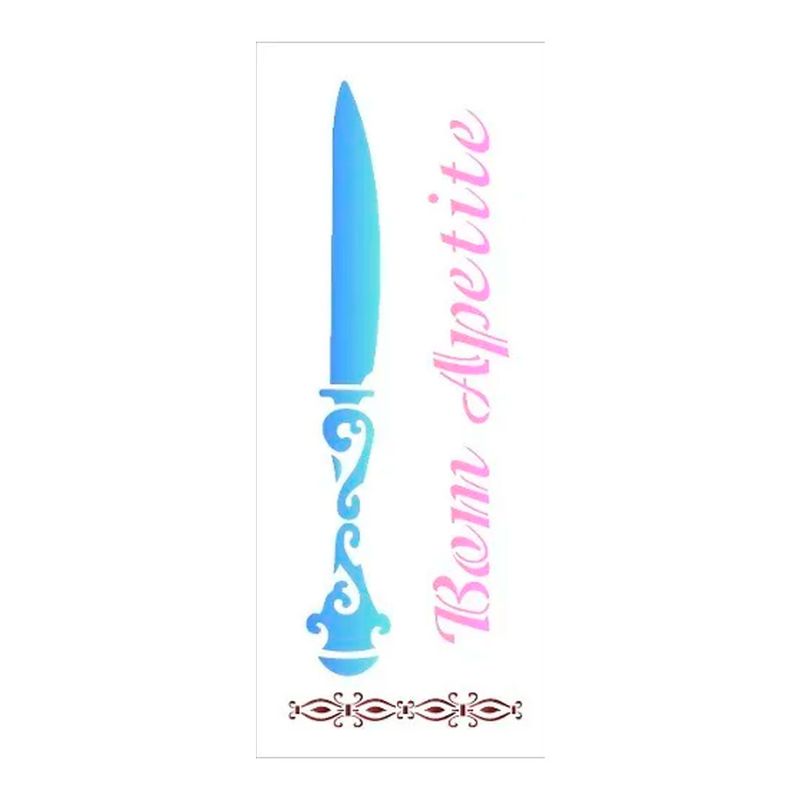 Stencil Simples Talher Faca Opa1391 17x42