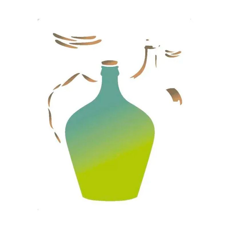 Stencil Simples Garrafão Opa2067 20x25