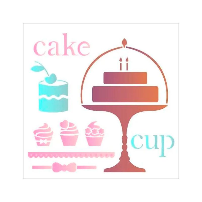 Stencil Simples Cake Stencil Opa2088 30,5x30,5
