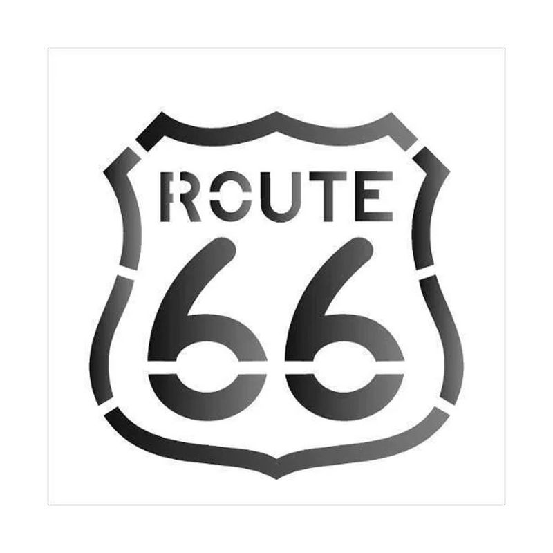 Stencil Simples Route 66 Opa2105 30,5x30,5