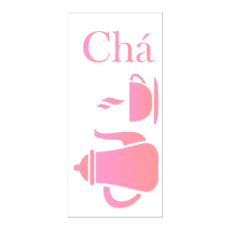 Stencil Simples Chá Opa1950 7x15