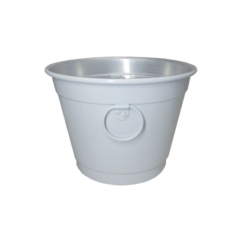 Balde de Gelo com Alça 19x25,5 Varias Cores Alumínio BRANCO