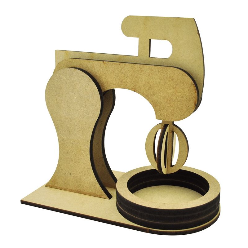 Batedeira Festa Porta Doce Decoração 26x26x14 Mdf 9mm Madeira