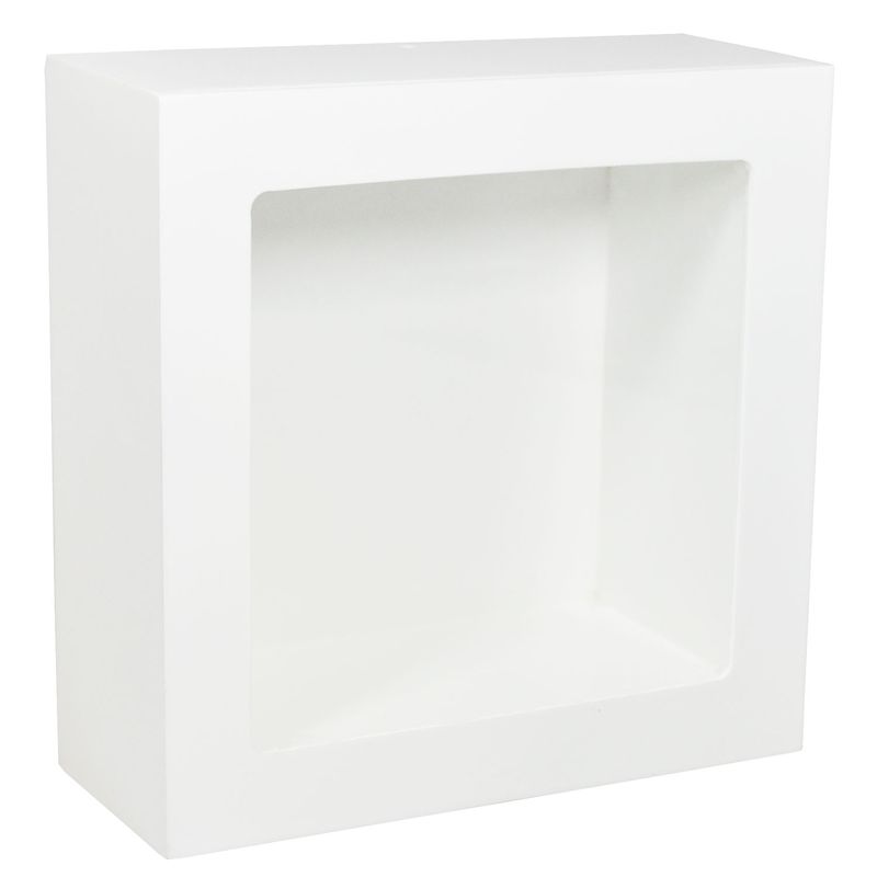 Nicho Duplo Quadrado 47x47x20 Mdf Madeira Pintado
