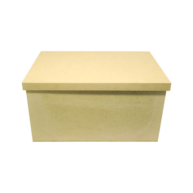Caixa Quadrada Tampa de Sapato 45x40x10 Mdf Madeira